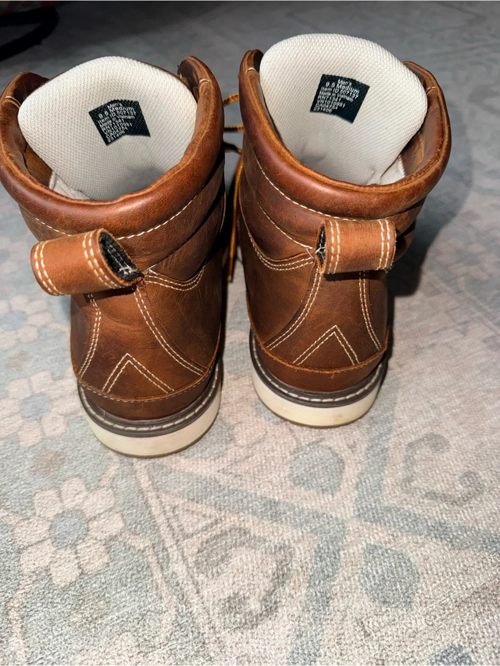 L.L. Bean Men’s Stonington Moc Toe Leather Boots Brown Size 9.5M